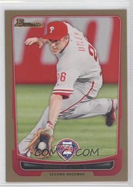 2012 Bowman - [Base] - Gold Border #184 - Chase Utley