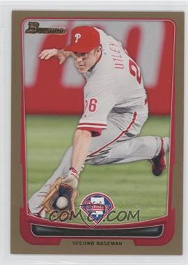 2012 Bowman - [Base] - Gold Border #184 - Chase Utley