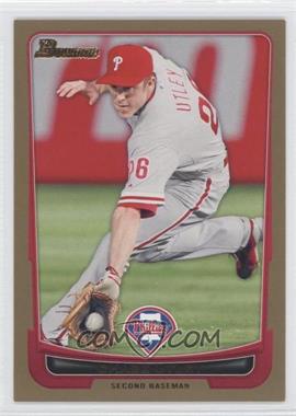 2012 Bowman - [Base] - Gold Border #184 - Chase Utley