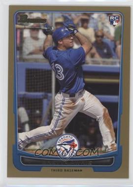 2012 Bowman - [Base] - Gold Border #191 - Brett Lawrie