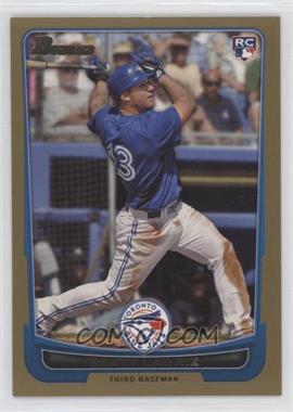 2012 Bowman - [Base] - Gold Border #191 - Brett Lawrie