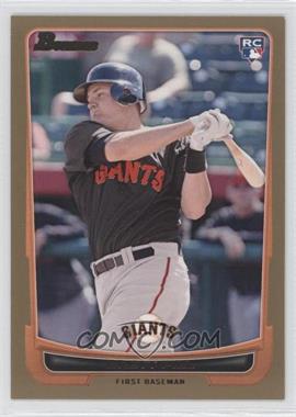 2012 Bowman - [Base] - Gold Border #198 - Brett Pill