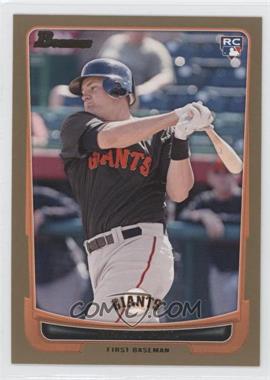 2012 Bowman - [Base] - Gold Border #198 - Brett Pill