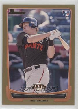 2012 Bowman - [Base] - Gold Border #198 - Brett Pill