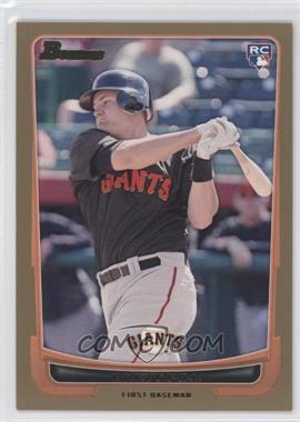 2012 Bowman - [Base] - Gold Border #198 - Brett Pill