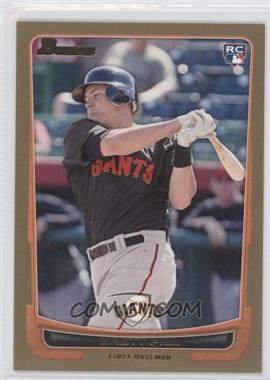 2012 Bowman - [Base] - Gold Border #198 - Brett Pill