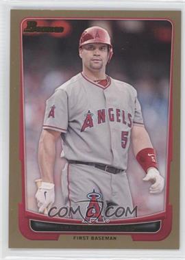 2012 Bowman - [Base] - Gold Border #49 - Albert Pujols