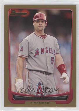 2012 Bowman - [Base] - Gold Border #49 - Albert Pujols