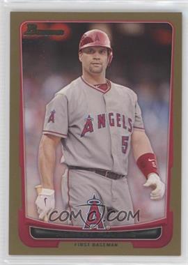 2012 Bowman - [Base] - Gold Border #49 - Albert Pujols