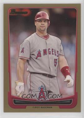 2012 Bowman - [Base] - Gold Border #49 - Albert Pujols