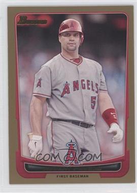 2012 Bowman - [Base] - Gold Border #49 - Albert Pujols