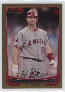 2012 Bowman - [Base] - Gold Border #49 - Albert Pujols