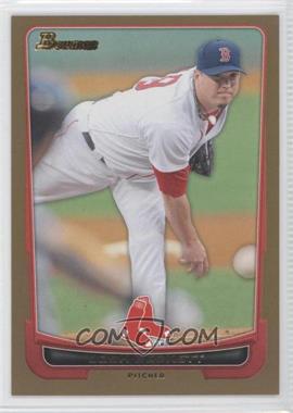 2012 Bowman - [Base] - Gold Border #64 - Josh Beckett