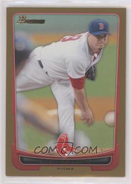 2012 Bowman - [Base] - Gold Border #64 - Josh Beckett