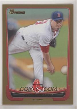 2012 Bowman - [Base] - Gold Border #64 - Josh Beckett