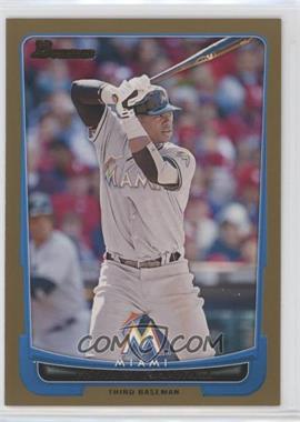 2012 Bowman - [Base] - Gold Border #71 - Hanley Ramirez