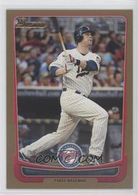 2012 Bowman - [Base] - Gold Border #73 - Justin Morneau