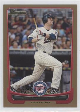 2012 Bowman - [Base] - Gold Border #73 - Justin Morneau