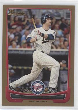 2012 Bowman - [Base] - Gold Border #73 - Justin Morneau