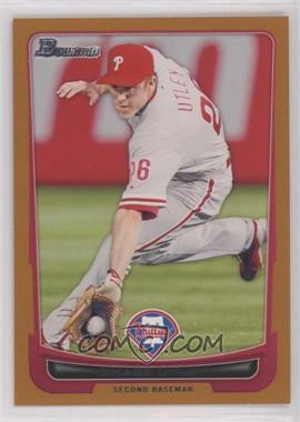 2012 Bowman - [Base] - Orange Border #184 - Chase Utley /250