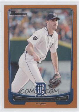 2012 Bowman - [Base] - Orange Border #77 - Justin Verlander /250