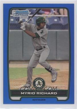 2012 Bowman - Chrome Prospects - Blue Refractor #BCP2 - Myrio Richard /250