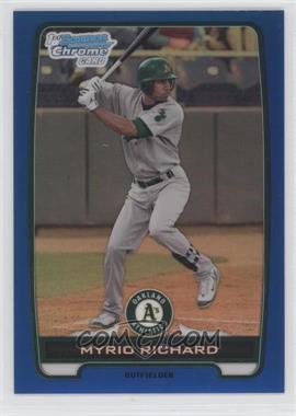 2012 Bowman - Chrome Prospects - Blue Refractor #BCP2 - Myrio Richard /250