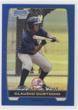 2012 Bowman - Chrome Prospects - Blue Refractor #BCP22 - Claudio Custodio /250