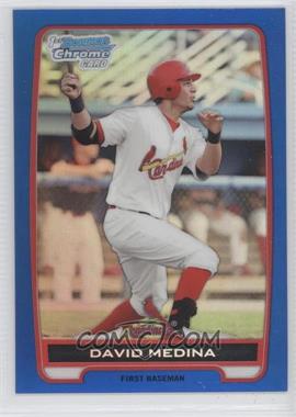 2012 Bowman - Chrome Prospects - Blue Refractor #BCP61 - David Medina /250