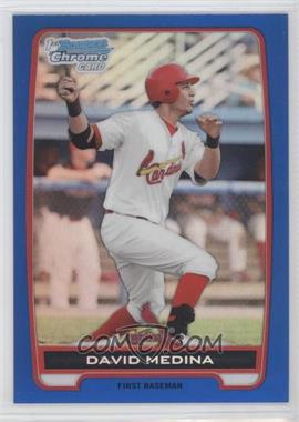 2012 Bowman - Chrome Prospects - Blue Refractor #BCP61 - David Medina /250