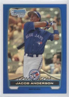 2012 Bowman - Chrome Prospects - Blue Refractor #BCP83 - Jacob Anderson /250