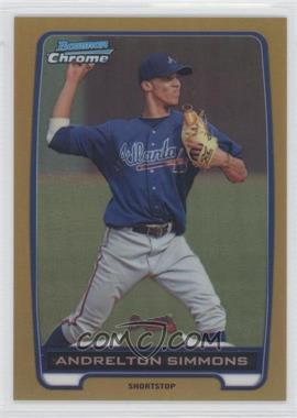 2012 Bowman - Chrome Prospects - Gold Refractor #BCP109 - Andrelton Simmons /50