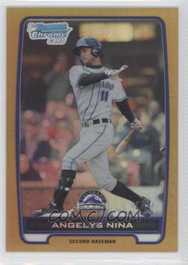 2012 Bowman - Chrome Prospects - Gold Refractor #BCP45 - Angelys Nina /50