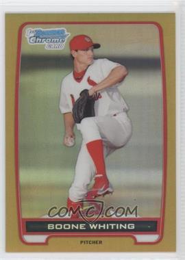 2012 Bowman - Chrome Prospects - Gold Refractor #BCP48 - Boone Whiting /50