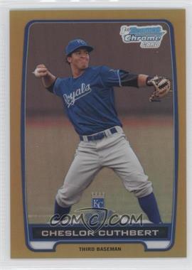 2012 Bowman - Chrome Prospects - Gold Refractor #BCP58 - Cheslor Cuthbert /50