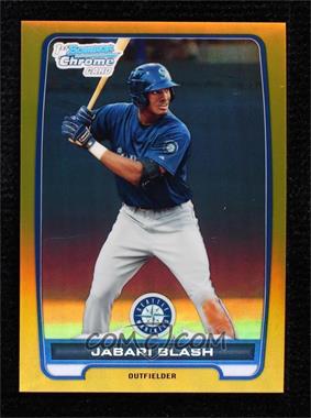 2012 Bowman - Chrome Prospects - Gold Refractor #BCP72 - Jabari Blash /50