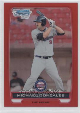 2012 Bowman - Chrome Prospects - Red Refractor #BCP38 - Michael Gonzales /5