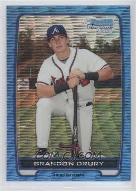 2012 Bowman - Chrome Prospects - Redemption Refractor Blue Wave #BCP18 - Brandon Drury