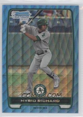 2012 Bowman - Chrome Prospects - Redemption Refractor Blue Wave #BCP2 - Myrio Richard