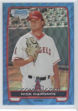 2012 Bowman - Chrome Prospects - Redemption Refractor Blue Wave #BCP31 - Nick Maronde