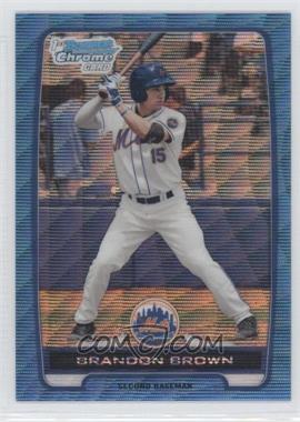 2012 Bowman - Chrome Prospects - Redemption Refractor Blue Wave #BCP49 - Brandon Brown