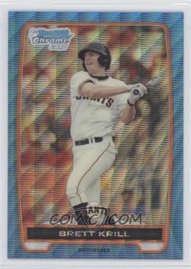 2012 Bowman - Chrome Prospects - Redemption Refractor Blue Wave #BCP51 - Brett Krill