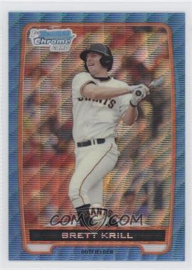 2012 Bowman - Chrome Prospects - Redemption Refractor Blue Wave #BCP51 - Brett Krill