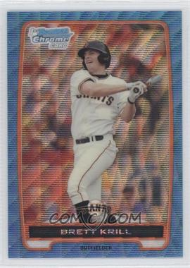 2012 Bowman - Chrome Prospects - Redemption Refractor Blue Wave #BCP51 - Brett Krill