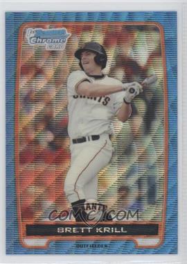 2012 Bowman - Chrome Prospects - Redemption Refractor Blue Wave #BCP51 - Brett Krill