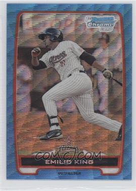 2012 Bowman - Chrome Prospects - Redemption Refractor Blue Wave #BCP65 - Emilio King