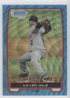 2012 Bowman - Chrome Prospects - Redemption Refractor Blue Wave #BCP82 - Dayan Diaz