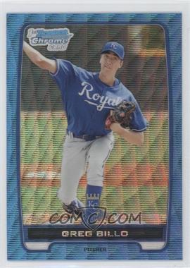 2012 Bowman - Chrome Prospects - Redemption Refractor Blue Wave #BCP96 - Greg Billo