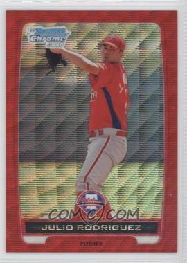 2012 Bowman - Chrome Prospects - Redemption Refractor Red Wave #BCP101 - Julio Rodriguez /25