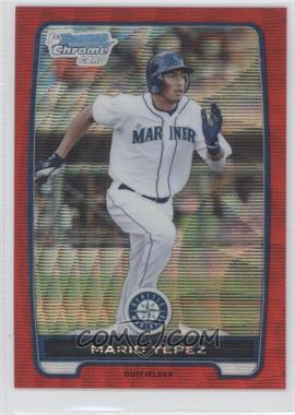 2012 Bowman - Chrome Prospects - Redemption Refractor Red Wave #BCP32 - Mario Yepez /25